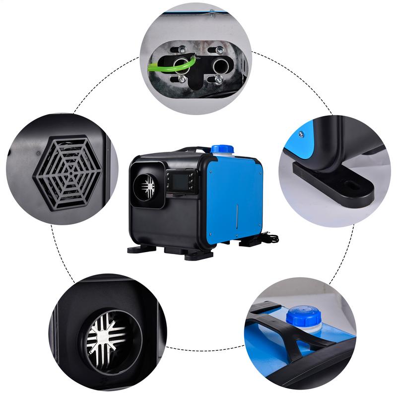 8KW 12V/24V Compact Diesel Air Heater All In One Car Parking Heater Autonomous Winter Car Air Warmer For Truck Bus RV