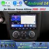 Android 14 System WiFi 4G for Nissan Teana Altima 2008 - 2012 Car Video Multimedia Player GPS Touch Screen BT Auto Accessories