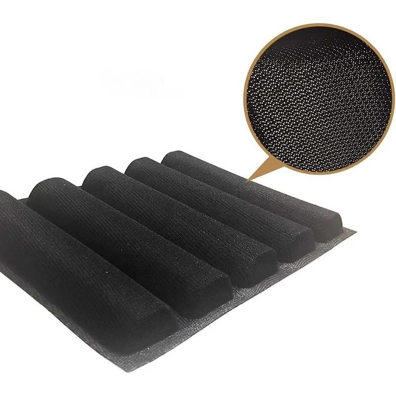 5-Cavity Reusable Silicone Mold Baguette Shape Non-stick French Bread Baking Pan Tool Chocolate Cake Mold Baking Accessories