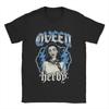 Vintage Qveen Herby Red TShirt for Unisex Women Leisure 100 Cotton Tees Crew Neck Short Sleeve T Shirt Gift Idea Clothes