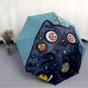 1pc Cosmic Cat Automatic Open/close Umbrella, 8-Rib sturdy structure, Portable Travel Umbrella, Parties, Everyday Use, 19