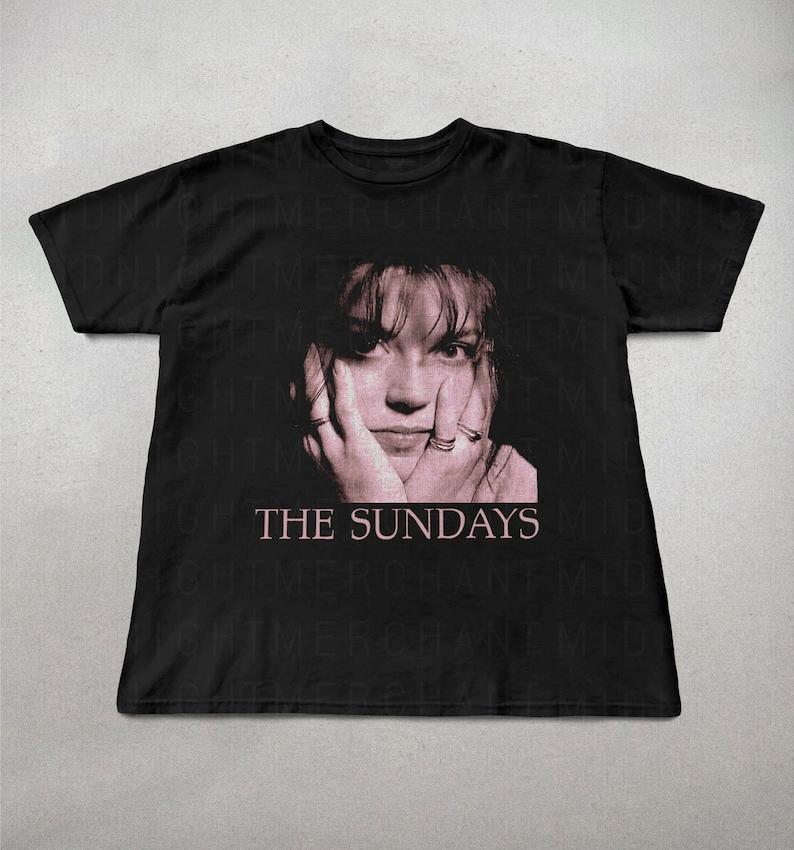 The Sundays TShirt Unisex Cotton Shirts The Sundays Graphic Tee 90s Band Tees Trendy Shirts Retro Band Tees