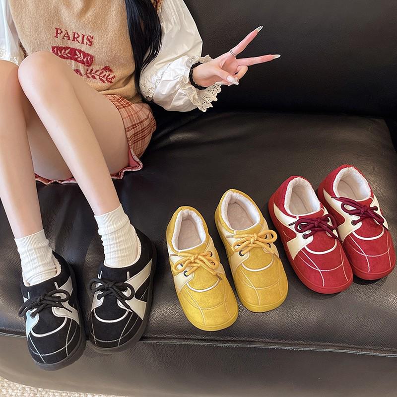 2025 Women’s Winter Plush Cotton Slippers: Super Soft, Thick Sole, Comfortable, Heel-Covered for Outdoor Fashion