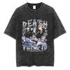 T-shirt Manga Soul Eater Stampa Death The Kid T-shirt Lavata Vintage Streetwear Abbigliamento Uomo Donna Maglietta in Cotone Oversize