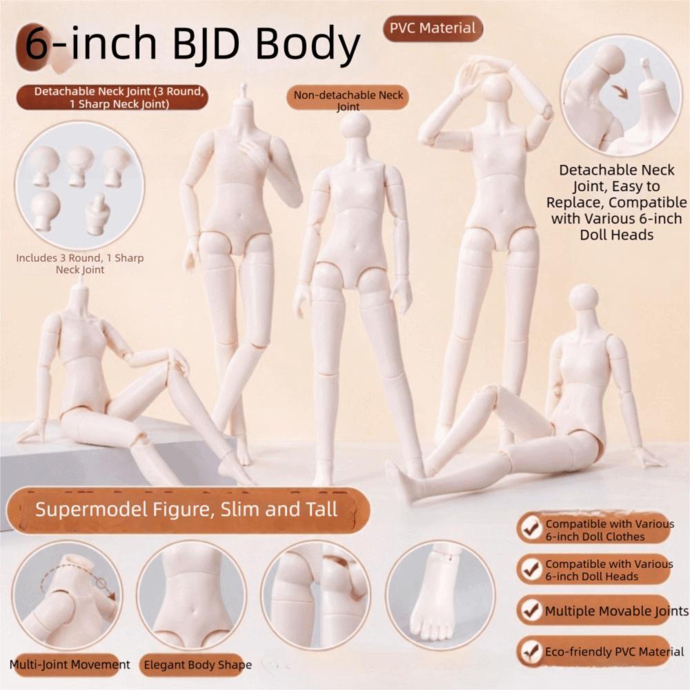 Bewegliche Bewegliche Actionfigur Weiße Haut 1/6 Puppenkörper Mehrgelenkige Puppe DIY Spielzeug