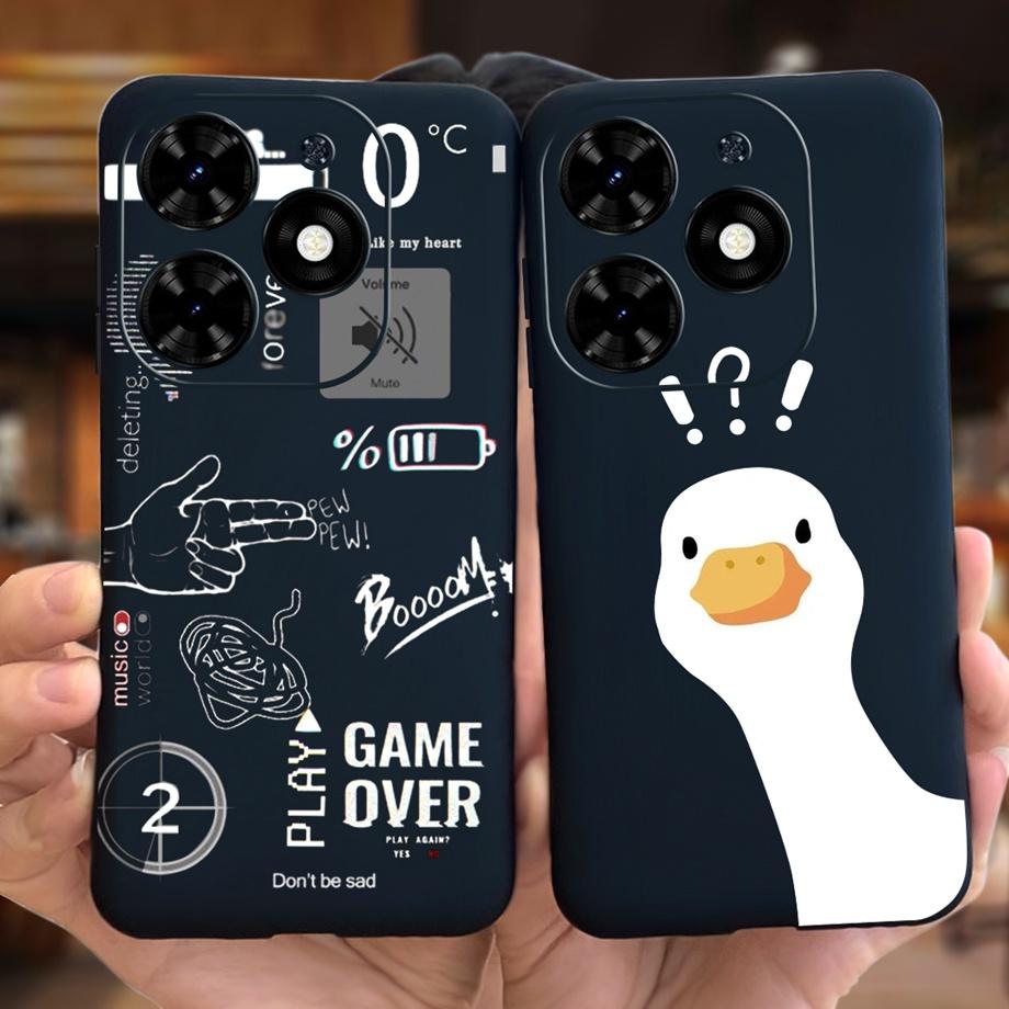 For Tecno Spark GO 2024 Case Spark 20C Spark20 Pop 8 Para Shell Silicone Soft TPU Bumper Cartoon Cool Cute Style Pattern Capas