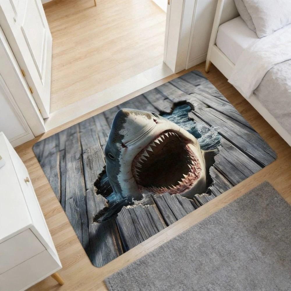 Chłonny Dywanik Łazienkowy Antypoślizgowy Dywanik Przed Drzwi Sypialni Mata Wycieraczka z Iluzją Optyczną Wystrój Domu