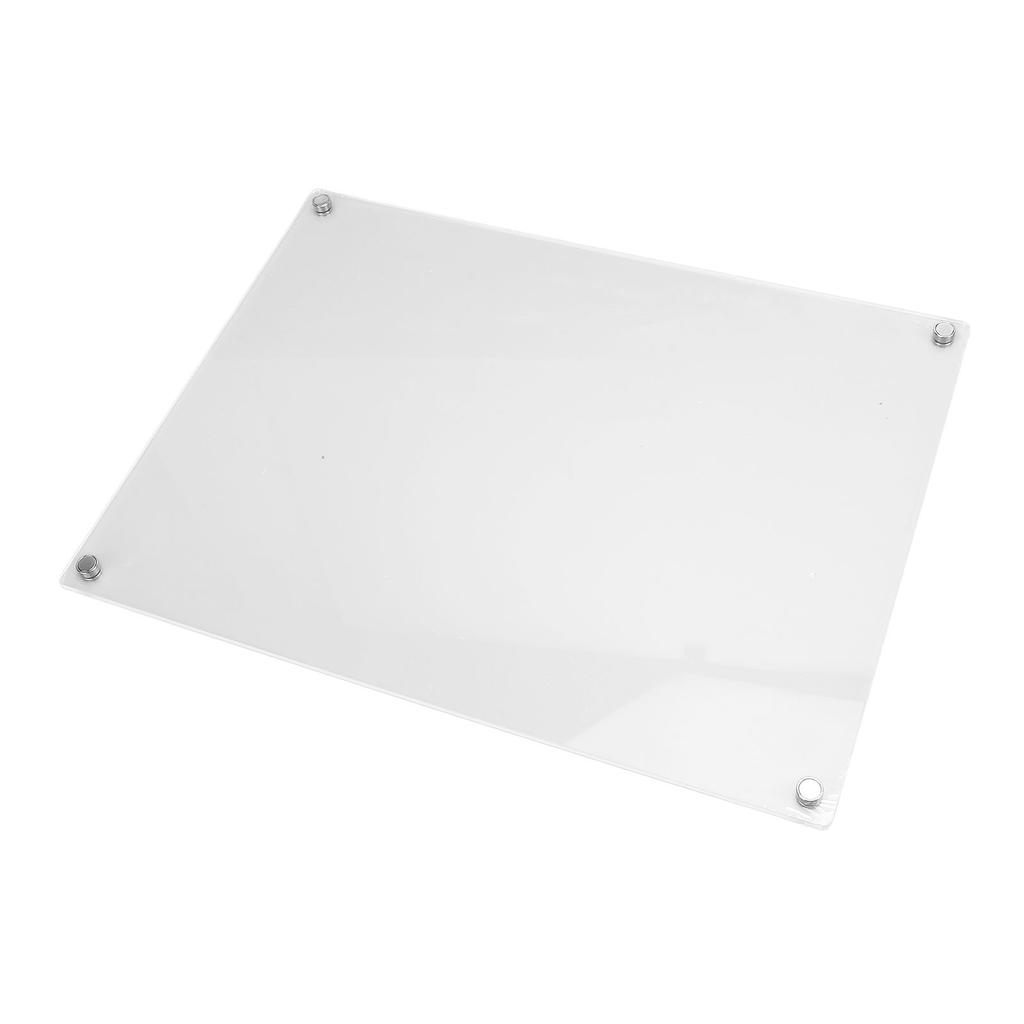 Acrylic Magnetic Dry Erase Board Calendar for Fridge Reusable Clear Planner with 6 Markers 15.7in X