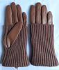 Unisex Patchwork Sheepskin Leather Gloves for Outdoor Cycling and Motorcycle Use