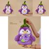 Plush Eggplant Penguin Toy For Kids Girls Gift Soft Stuffed Animal Childrens Decor