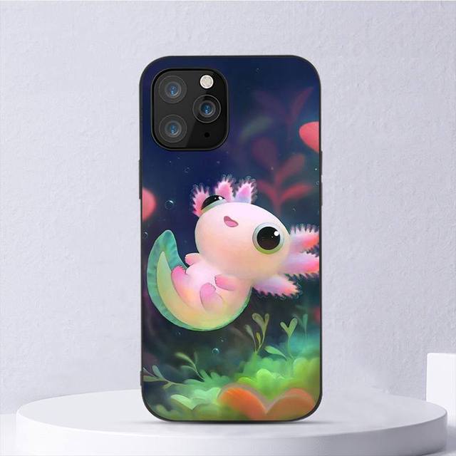

Милый чехол для телефона «Аксолотль» для Iphone 11 12 Mini 13 14 Pro Xs Max X 8 7 6s Plus 5 Se Xr Shell iPhone11PRO