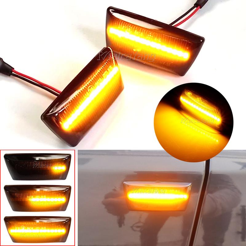 Led Dynamic Side Marker For Opel ignia Astra H Corsa D Zafira B For Chevrolet Cruze Turn Signal Light Sequential Blinker Lamp