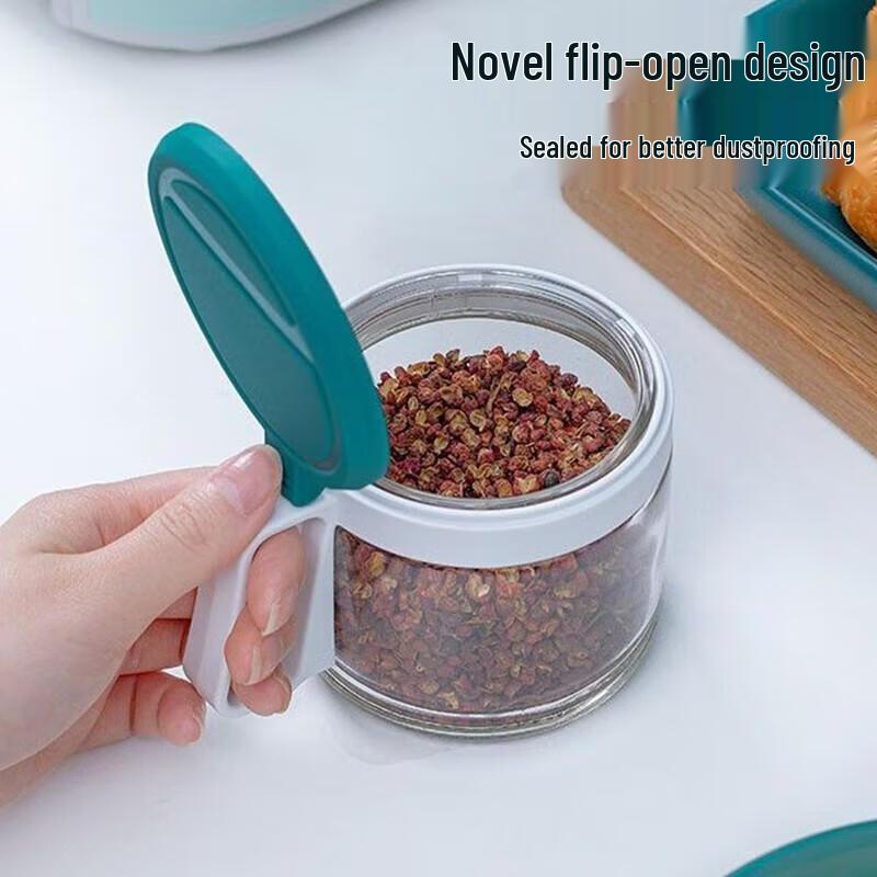 Chahua 3-Piece Round Glass Seasoning Set