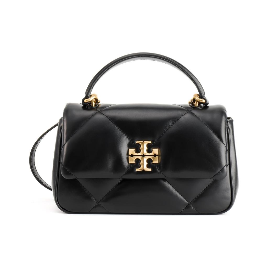 Tory Burch Kira Fashion Casual Brand Logo Flap Closure Handheld Shoulder Crossbody Bag Women Handbags Black 154719-001