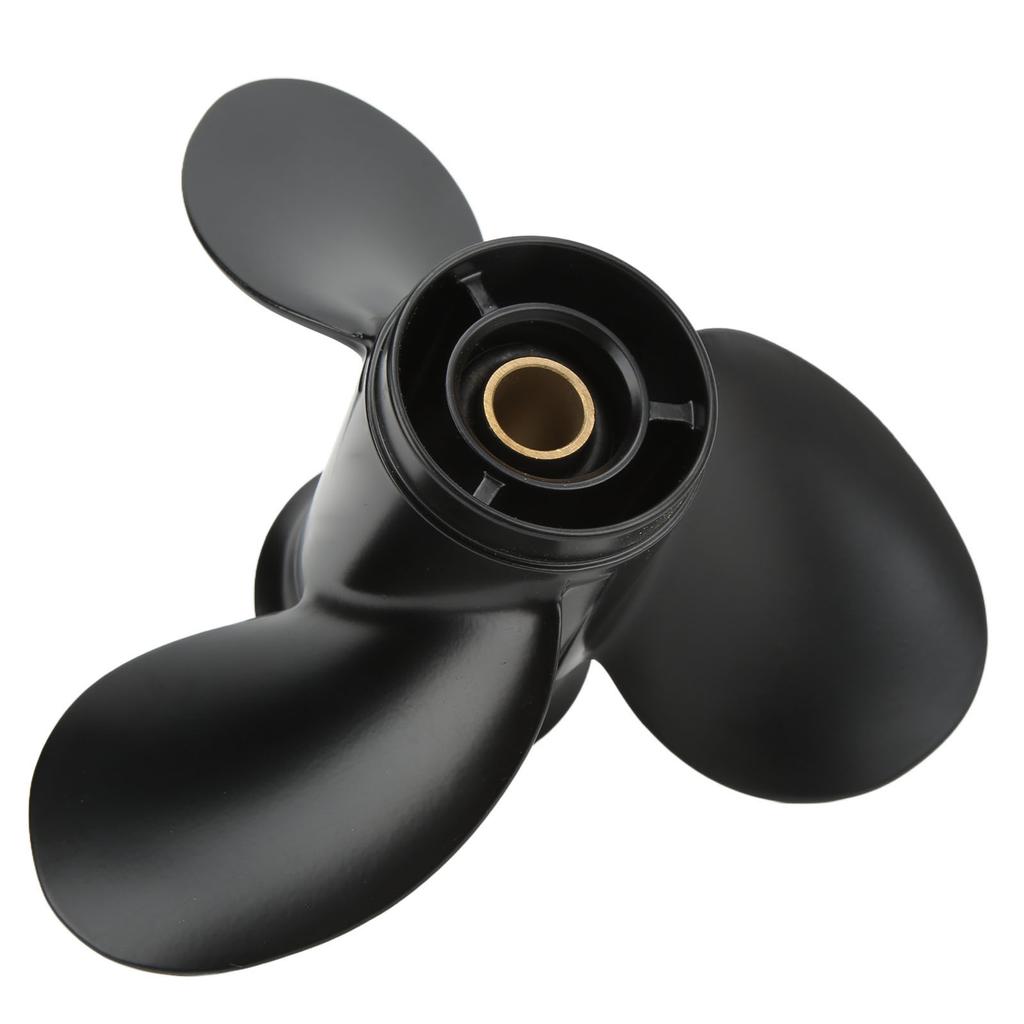 Boat Motor Propeller 3 Blades 14 Spline Teeth Right Rotation Aluminum Alloy for 9.9‑20HP Outboard Engines
