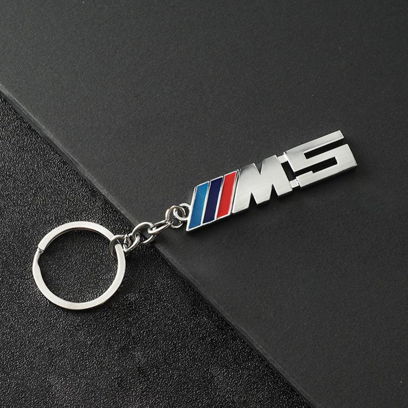 New 3D Metal Car Emblem Keychain Key Chain Keyrings Key Holder for BMW M3 M5 M Power Auto Modification Accessories Fashion Gift lcmn88
