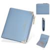 Simple Short Wallet For Women Pu Leather With Antitheft Zipper