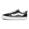 Vans Bedwin X  Knu Skool Comfortable Classic Versatile Non-Slip Shock Absorbing Low-Top Skate Shoes Unisex Skate Shoes Black White VN0007QDBMW