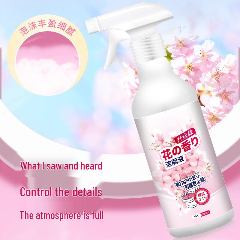 Floral Scent Toilet Bowl Cleaner & Deodorizer - Liquid Stain Remover & Descaler