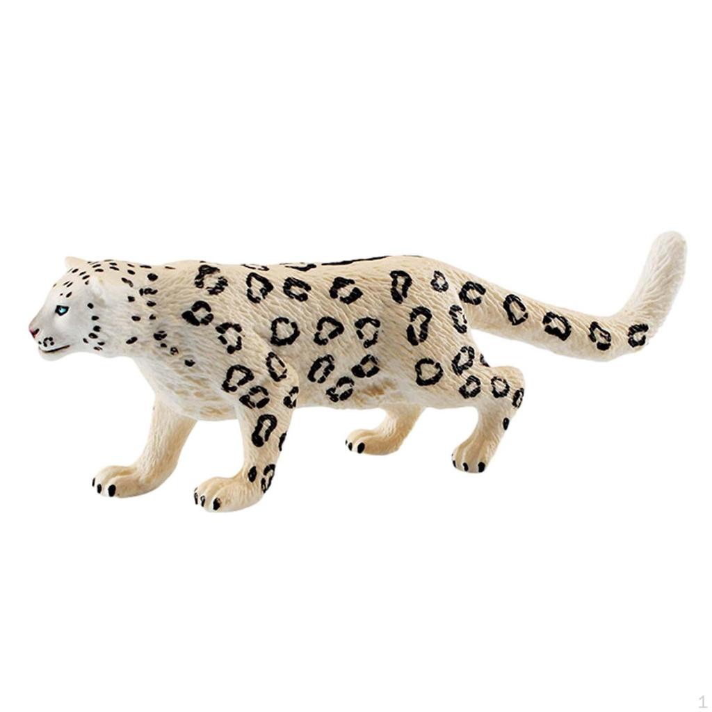 Leopardenfigur Schneespielset Modell Kinder Kinder Tierwelt Tierstatue für Weihnachten