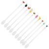 10PCS Cute Cocktail Drink Mixer Bar Stirring Mixing Sticks Spoons Bar Kitchen AccessoryL