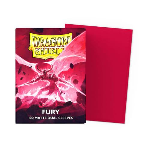 Dragon Shield Matte Dual Sleeves, Standard Size, Fury, 100 Sleeves, AT-15055