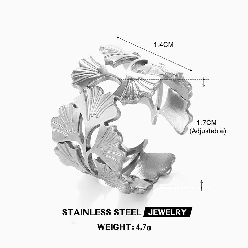 Stainless Steel Zircon Ring with Star Pattern Popular Hip-Hop Simple Metal Ring Luxurious Jewelry Party Gift From Europe America