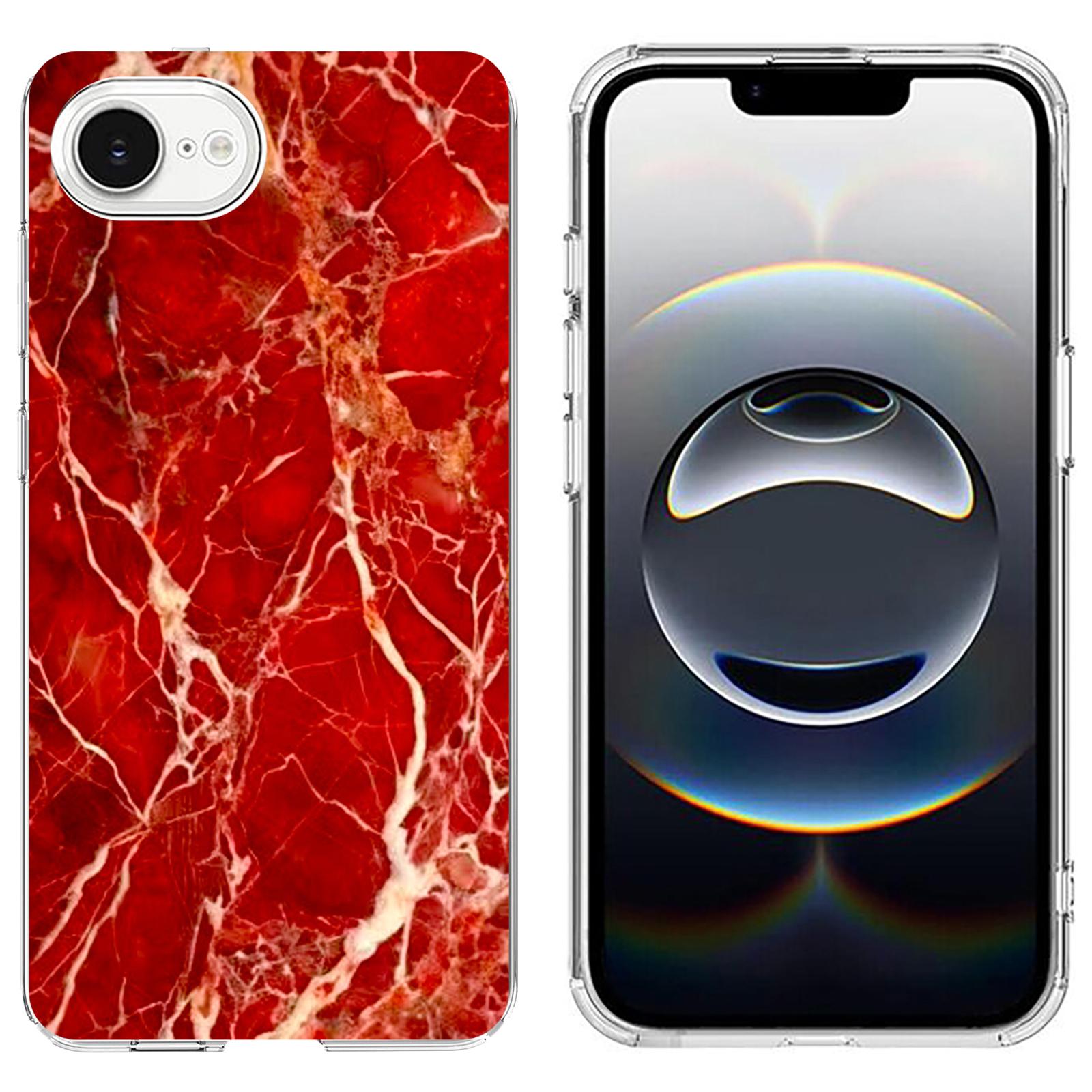 

For iPhone 16e Case Marble Pattern Printing Soft TPU Phone Cover