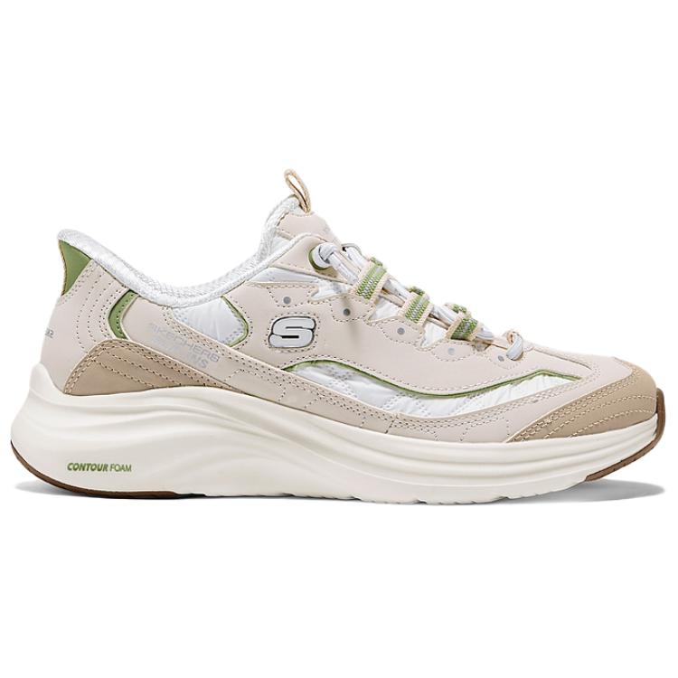 Skechers Espuma de Contorno Cómodos Versátiles Slip-Ons Suela Suave Amortiguación Estilo Deportivo Resistente al Desgaste Transpirables Caña Baja Zapatos Casuales 150412-NTGR