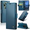 For Oppo Reno12 F 5G Leather Case CASEME 023 RFID Blocking 3 Card Slot Mobile Cover