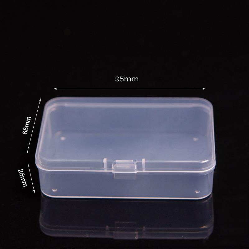 Small Size Storage Box Card Holder Sticker Stationery Transparent Storage Box Film Storage Box Flip Classification Box INS