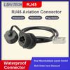 LR20 M20 Ethernet Network RJ45 Waterproof Connector Cat6 Panel Mount 0.1m To 1m Extension Cable Wire Interface Signal Adapter