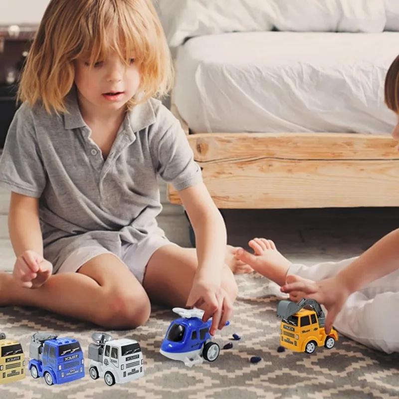 24 Stück Rückziehautos Spielzeug Set Weihnachts-Countdown Adventskalender Kinder Große Sammlungsset Weihnachtsfeier Mitgebsel