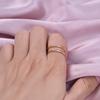 1/2pcs Simple Kpop Fashion Double Layer Open Adjustable Stainless Steel Ring For Women Men Accessories Finger Jewelry Bague Gift