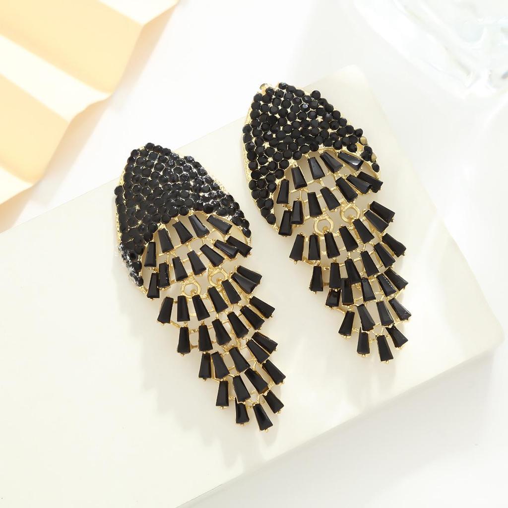 Exaggerated French Insouciant Style Earrings: High-End Fashion for Masquerade Parties
