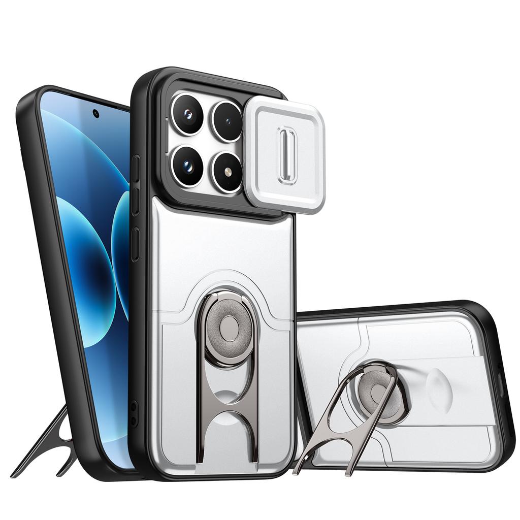 For Xiaomi Poco X6 Pro Case Poco F6 Pro Cover Poco X6 Pro F6Pro Matte Feeling Hard Military Stand Holder Protection Phone Covers