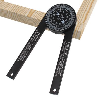 Carpenter Angle Finder Woodworking Scale Level With Marking Pencil Mitre Saw Protractor Meter Gauge Tools ABS Angle Finder