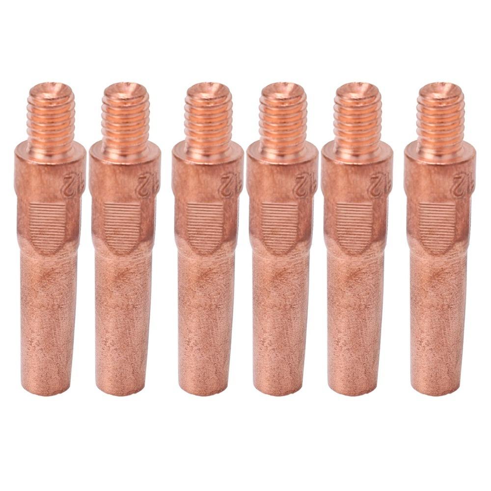 10pcs L40 Length MIG Welding Contact Tips Copper Copper Welding Tips Industrial Welding
