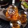 Glass Whiskey Glasses and Bottles Set Transparent Creative White Soldier Cup Wine Bottle Accessories Bar Party Gift Decor New