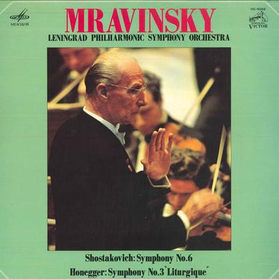 LP Record EVGENI MRAVINSKY, LENINGRAD PHILHAR - Shostakovich: Symphony No. 6 / Hone VIC5068 MELODIYA 1977 Japan Classical