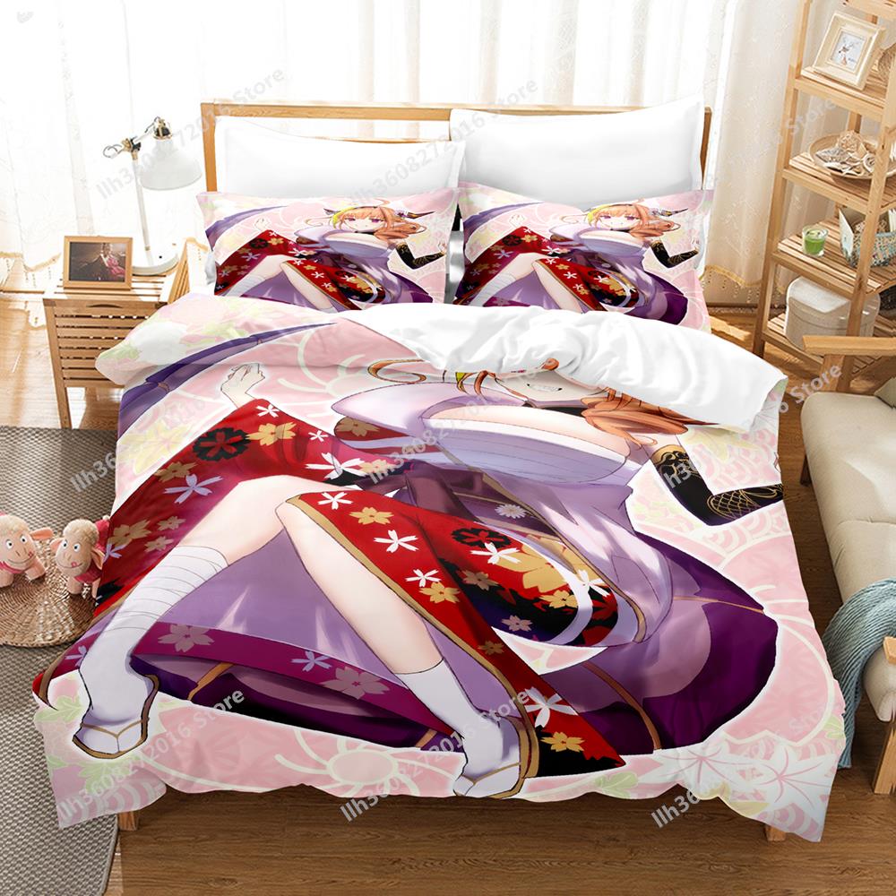 Kawaii Kiryuu Coco Bedding Set Single Twin Full Queen King Size Bed Set Adult Kid Bedroom Duvetcover Sets 3D Anime Bed Sheet Set