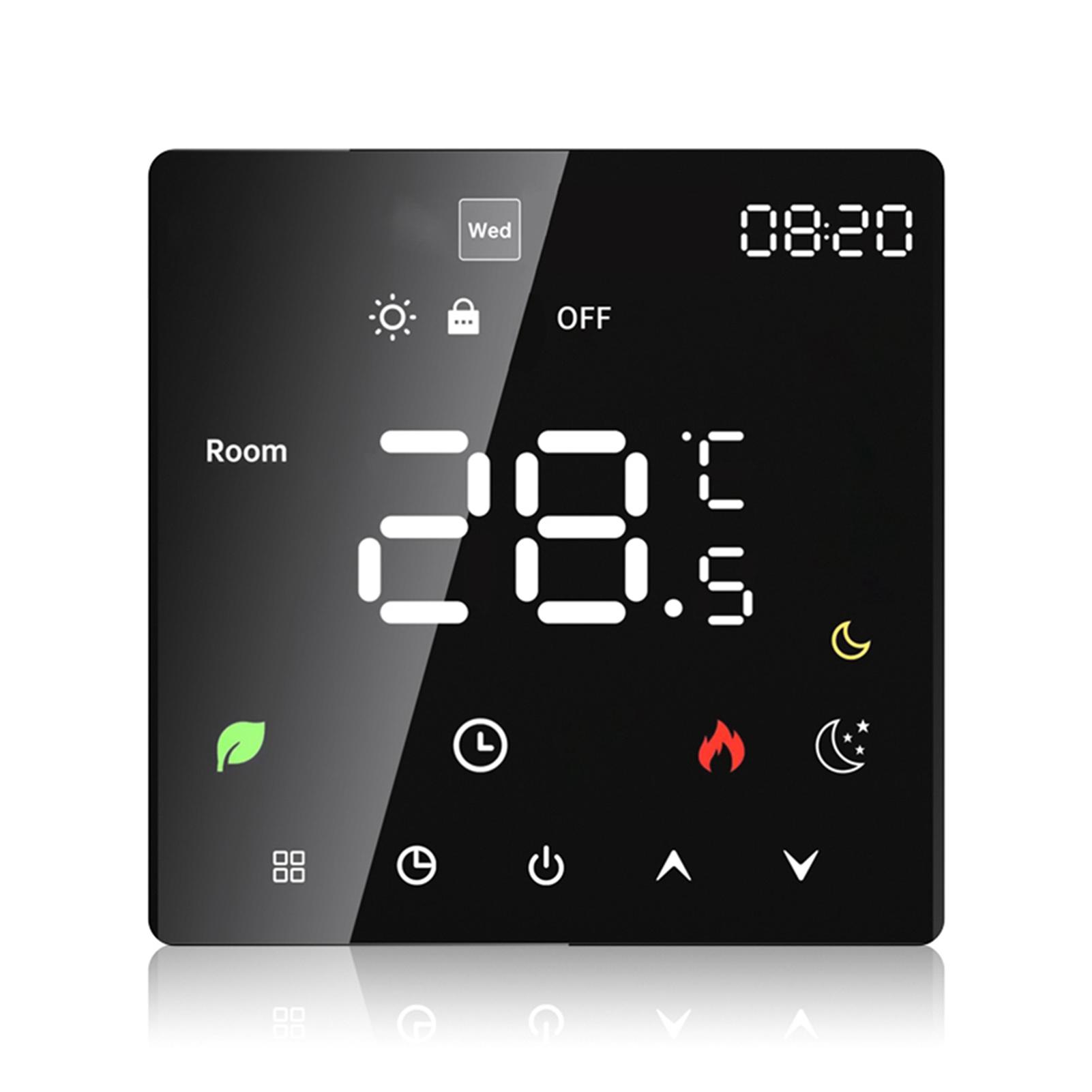 Room Thermostat Smart Thermostat for Home Touchscreen Programmable Temperature Control Auto Manual Mode Digital Thermostat светло-серый