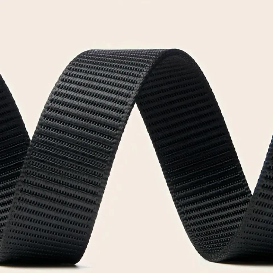 Cinturón de Lona de Nailon con Hebilla Automática para Hombre para Entrenamiento Militar y Uso Casual