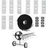 Pool Solar Cover Reel Attachment Kit Easy Installation Pool Accessories Sturdy Solar Cover Reel Blanket Straps and Clips