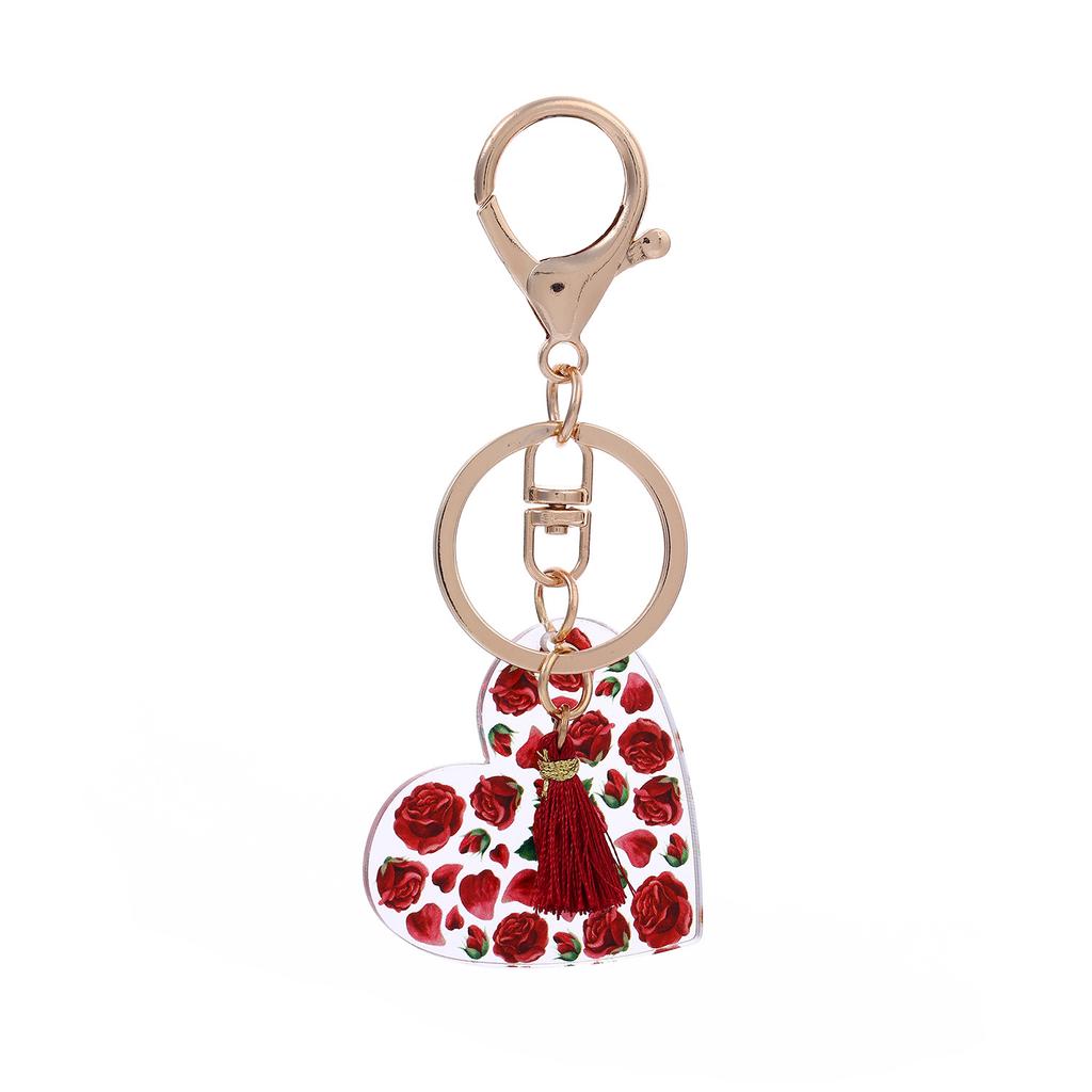 Hot Plant Flower Key Ring Pendant Creative Flower Fresh Keychain Pendant