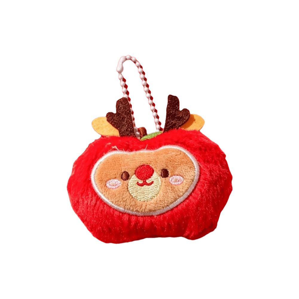 Hanging Ornaments Christmas Keychain Tree Plush Santa Keychain Christmas Tree Pendant  Xmas Gift
