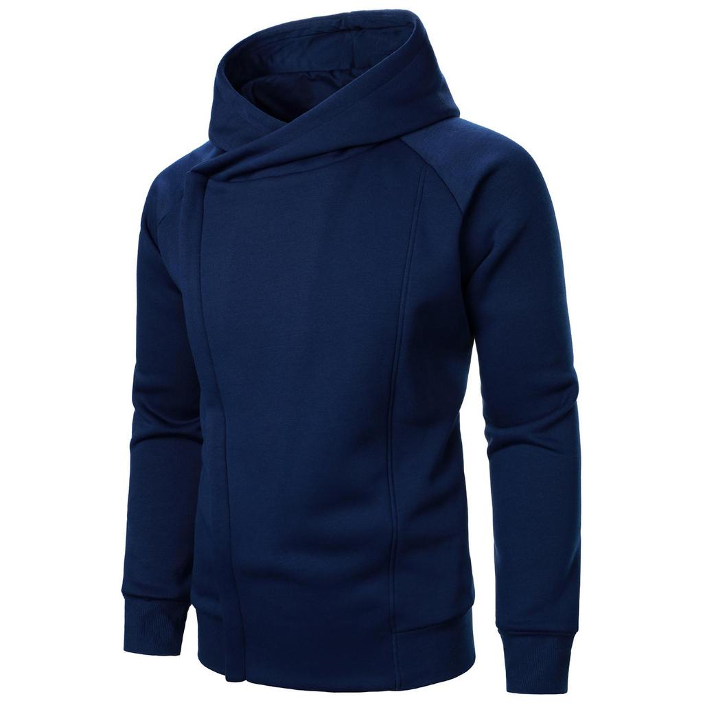Felpa con cappuccio a maniche lunghe con cerniera pullover da uomo