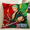 Federa Cuscino One Piece Stampa Personaggio Preferito Fan Anime Federa Decorativa per Camera da Letto Soggiorno e Appassionati di Anime
