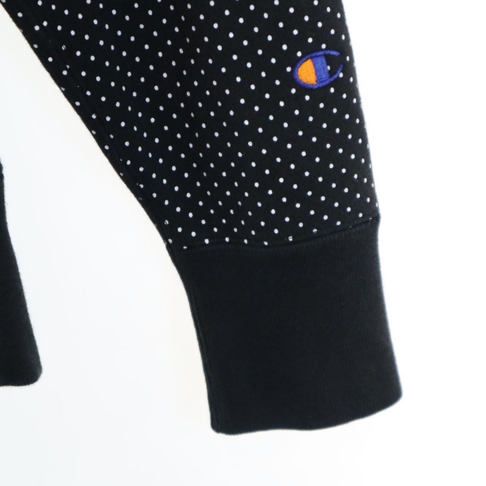 Champion Beams Exclusive Mono Blue Replica Dot Pattern Long sleeve Sweatshirts Women Used