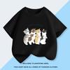 Girl Cat Short Sleeve T-Shirt Summer New Fashion Children's Summer Top